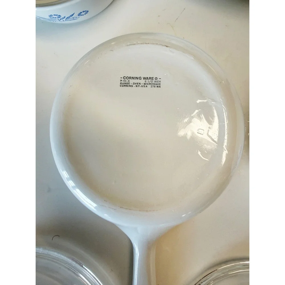 Vintage Corning Ware Blue Cornflower Casserole Skillet Saucepan Set 10pc